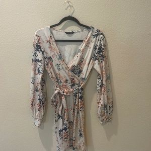 Multi color wrap dress